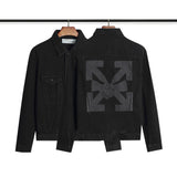 Off White Coats Spring And Autumn Denim Jacket Ow Men'S And Women'S Casual Jacket