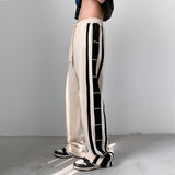 Men's Pants Spring and Autumn Men's Loose Printed Straight-Leg Trousers