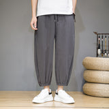 Men Trousers Loose Tappered Stitching