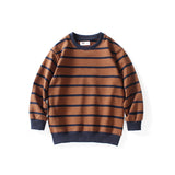 Children Long Sleeve Shirts Spring and Autumn Boy's Hoody Striped Long-Sleeve T-shirt