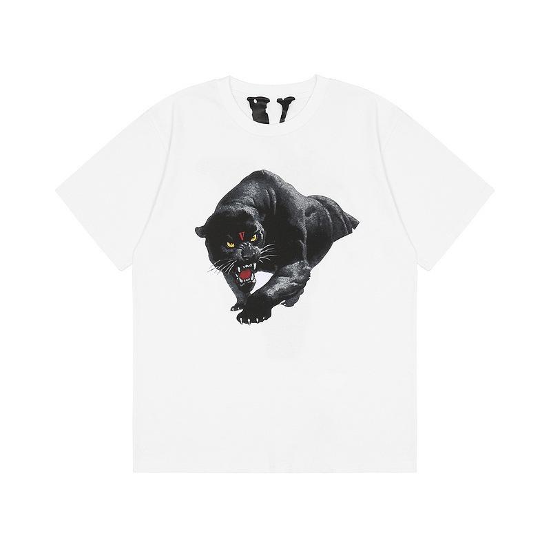 Vlone Spring Summer Trendy Plus Size Retro Sports Short Sleeve Tshirt