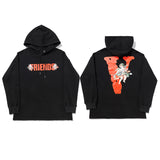 Vlone Hoodie Sweater Men'S Large V Coat Women'S Hooded