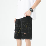 Men Jorts Summer Loose Casual Retro Shorts Men