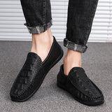 Men's Loafers RelaxedFit SlipOn Loafer Men Shoes Summer British Style Leather Casual Shoes Business