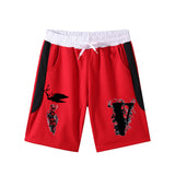 Vlone Shorts Printed Shorts Men'S Summer Loose Sports And Leisure