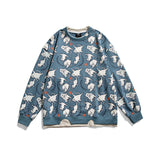 Crew Neck Sweatshirts for Men Men's Clothing Autumn Fashion Brand Full Printed round Neck Sweater Men's and Women's Coat