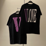Vlone T Shirt Short-Sleeved Men'S T-Shirt Women'S Loose Large Size