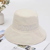 Women Bucket Hat Fisherman Middle Brim Sun Protection