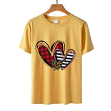 Valentine's Day T Shirt Spring/Summer Short-Sleeved T-shirt Top