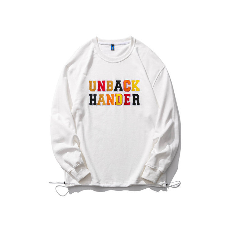 Crew Neck Sweatshirts for Men Men's Autumn Clothes Colorful Letters Printed Crew Neck Sweatshirt