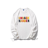 Crew Neck Sweatshirts for Men Men's Autumn Clothes Colorful Letters Printed Crew Neck Sweatshirt