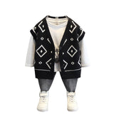 Toddler Boys Jackets Boys' Sweater Vest V-neck Cardigan