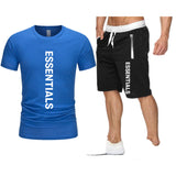 Fog Fear Of God T Shirt & Shorts 2 Piece Set Loose T-Shirt Cotton Men'S Casual Male