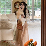 Betty Draper Valentine's Day Dress Retro Fairy Dress Temperament Lace Skirt