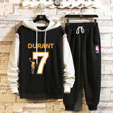 Men's Hoodie Suit Ankle-Tied Trousers Two-Piece Set
