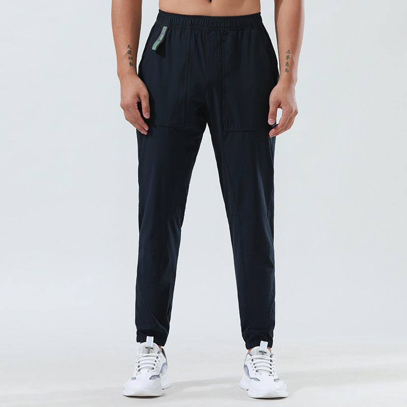 Sweat Wicking Pants Outdoor Workout Pants Quick-Drying Ice Silk Breathable and Loose