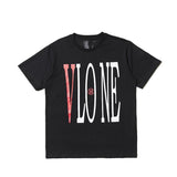 Vlone T Shirt Shortsleeved Tshirt Printed Friends High Street Hip Hop Women Half Sleeve Vlone