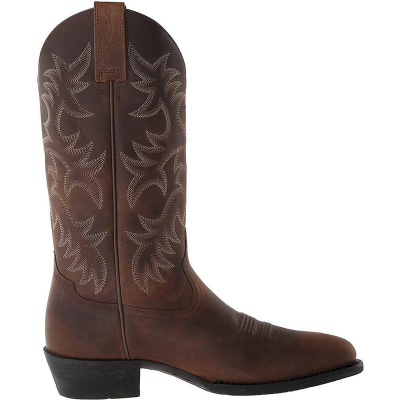 Beth Dutton Shoes Winter Men Western Cowboy Boots Big Size Male Mid Boots
