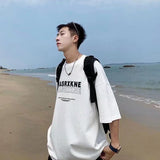 Men T-Shirts Loose Half-Sleeve Top