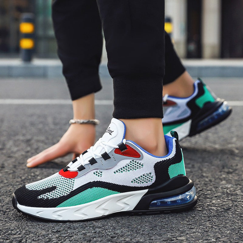 MEN'S Sneakers & Athletic Jogging Shoes Fly-Kit Mesh Sports Shoes Air Cushion Running Shoes Summer Breathable Fashion Casual Shoes