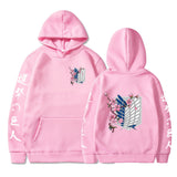 Anime Hoddies Attack on Titan Wing Printed Hoodie Sweatshirt Men's Sweater