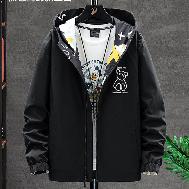 Men Jackets Printed Hooded