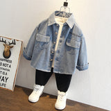 Toddler Boys Jackets Boy's Cowboy Shirt Spring Wear Outer