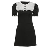 Music Festivals Rave Outfits Dress Summer Women's Clothing Fashion round Neck Short Sleeves Slim Fit