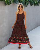 Gypsy Style Dresses Printed Backless Sling