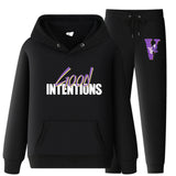 Vlone Hoodie & Pants 2 Piece Set Casual Loose Hoodie Sweatshirt