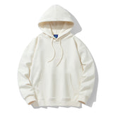 Men Hoodie Solid Color Hoodie Casual Loose plus Size