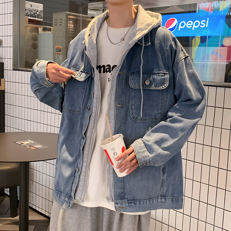 Men Denim Jackets Spring and Autumn Denim Jacket Men's Top