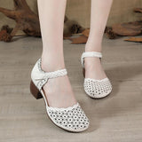 Highway Flat Sandals Summer Breathable Hollow Out Hole Sandals Women