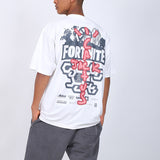 Rave Outfits Men T Shirt round Neck Short Sleeve Fashion Print