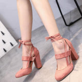 High Heels Ladies Sandals Summer Pink Pointed Casual Sandals for Women