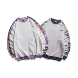 Crew Neck Sweatshirts for Men Men's Autumn Patchwork Sweater Men's Casual Pullover