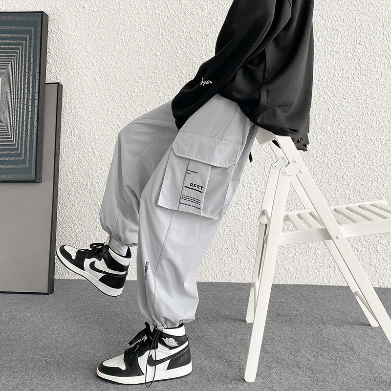 Men's Pants Autumn Men's Hong Kong Style Casual Pants