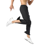 Sweat Wicking Pants Breathable Loose Zip Quick-Dry Pants