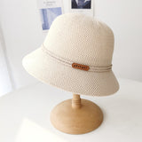 Women Bucket Hat Twist Decorative Breathable Fisherman Bowler Hat