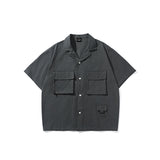 Men T Shitrs Multi-Pocket Shirt