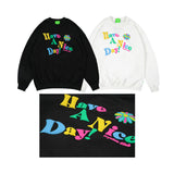 Man Fall Outfits Sports Jacket Foam Printed High Street Casual Pullover Men and Women Fashion