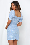 Coachella Music Festival Outfits Puff Sleeve Small Split Sexy Summer Dress