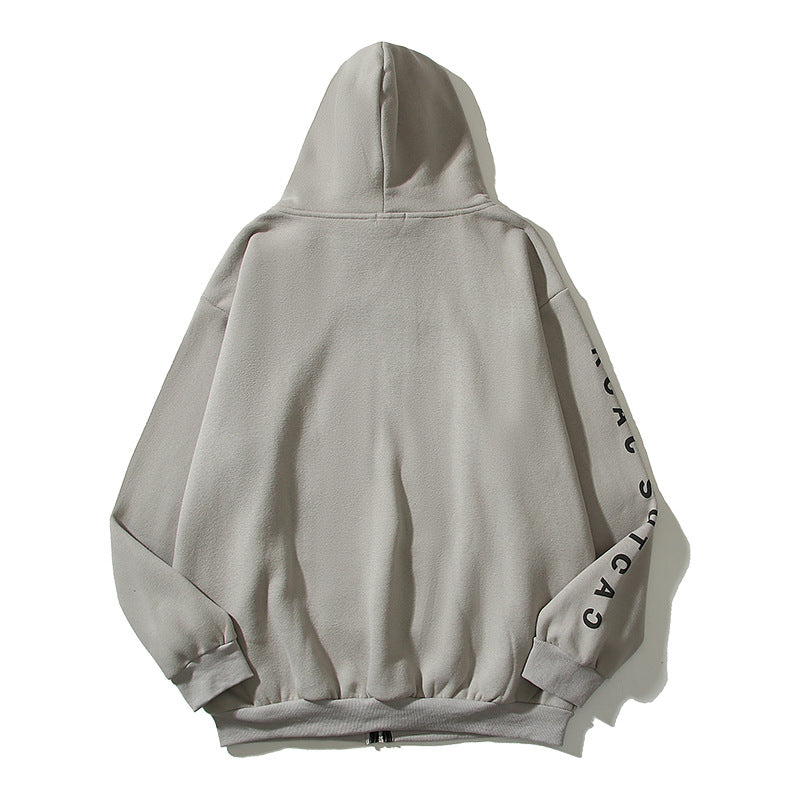 Cardigan Baseball Jacket Autumn and Winter TS Printing Casual Sweatshirt