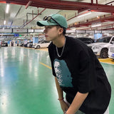 Men T-shirt Half-Sleeved Loose Printing