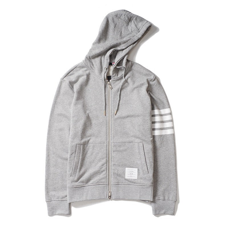 Cardigan Baseball Jacket TB Terry Zipper Cardigan Hoodie