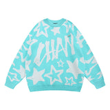 Men Sweater Men's Street Trend Loose round Neck Sweater Trendy Brand Couple Pullover