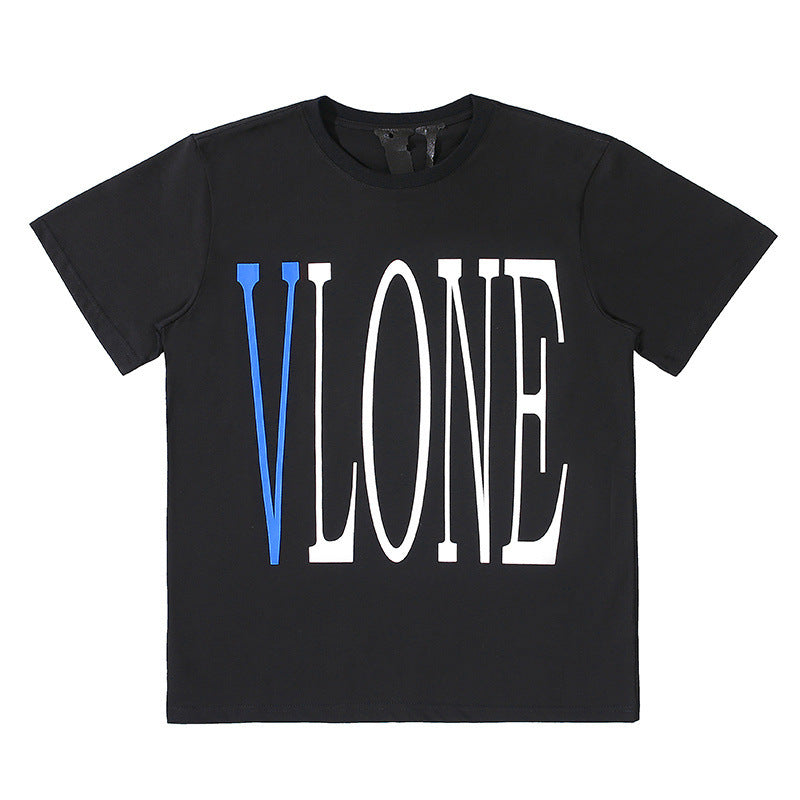 Vlone T Shirt Hip Hop Men'S And Women'S T-Shirt Couple Wear