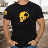 Man T Shirt Spring and Autumn Thin Printing Youth Casual Cotton Loose Gray Bottoming Shirt