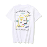 Bathing Ape T Shirt Summer Golden Printing Plus Size Loose Short Sleeve T-shirt