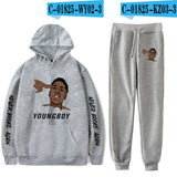 Never Broke Again Hoodie Hoodie Ankle Banded Pants Casual Suit